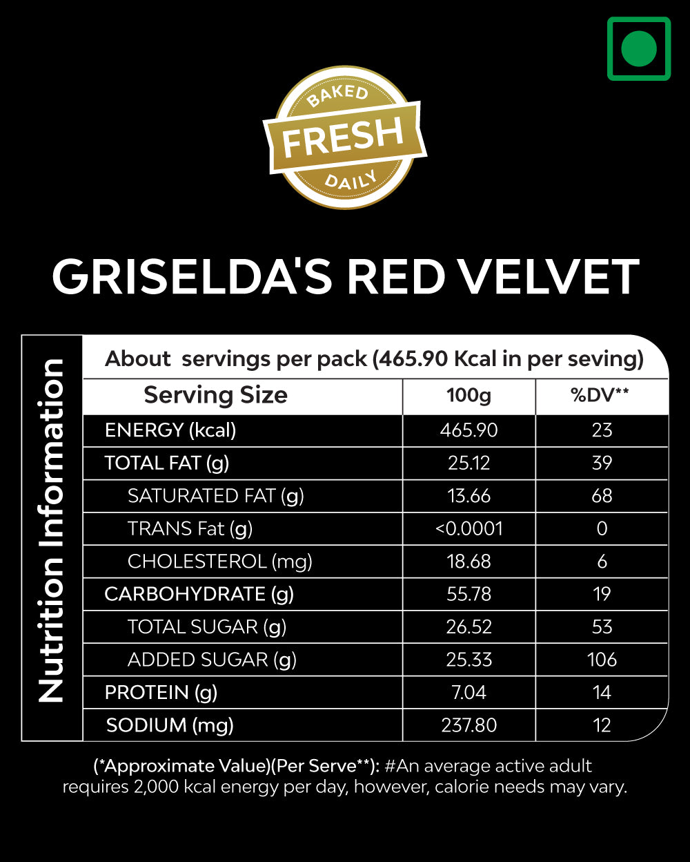 Griselda's Red Velvet - 100g