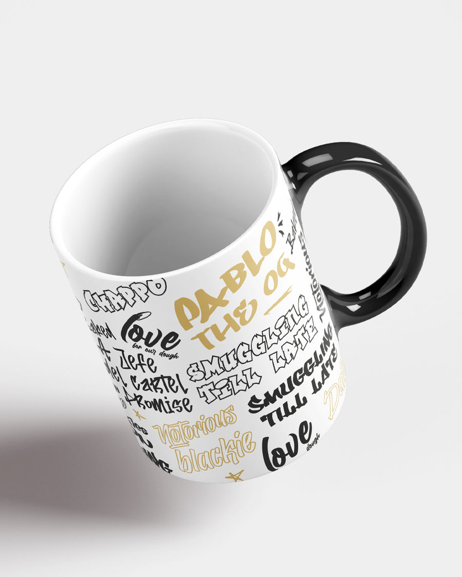 White Coffee Mug – Premium Ceramic Mug with Cartel Signature Print