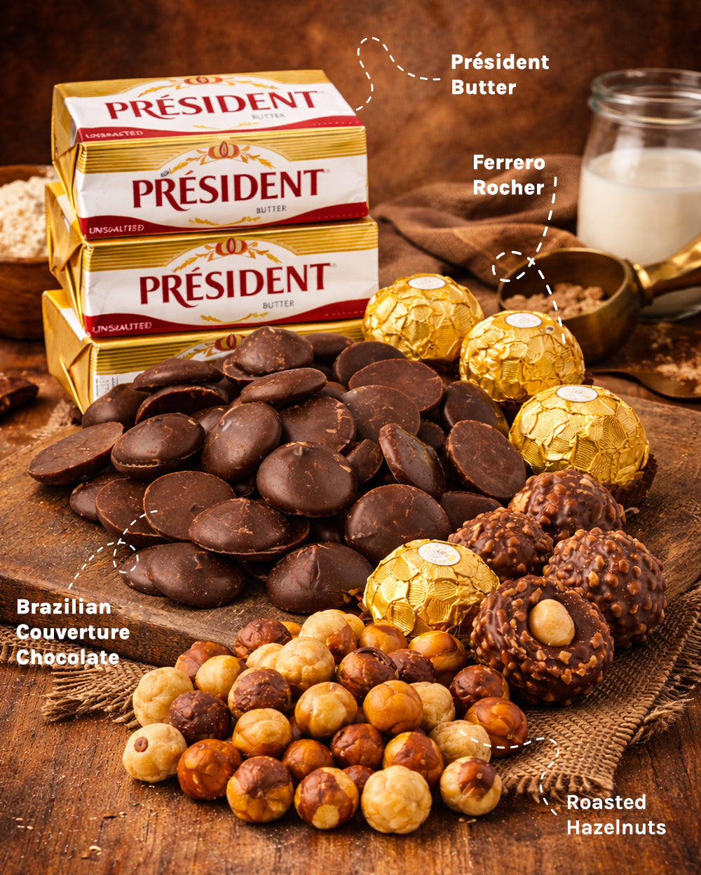 Capo Ferrero (Hazelnut Chocolate Stuffed Cookie) - 120gm