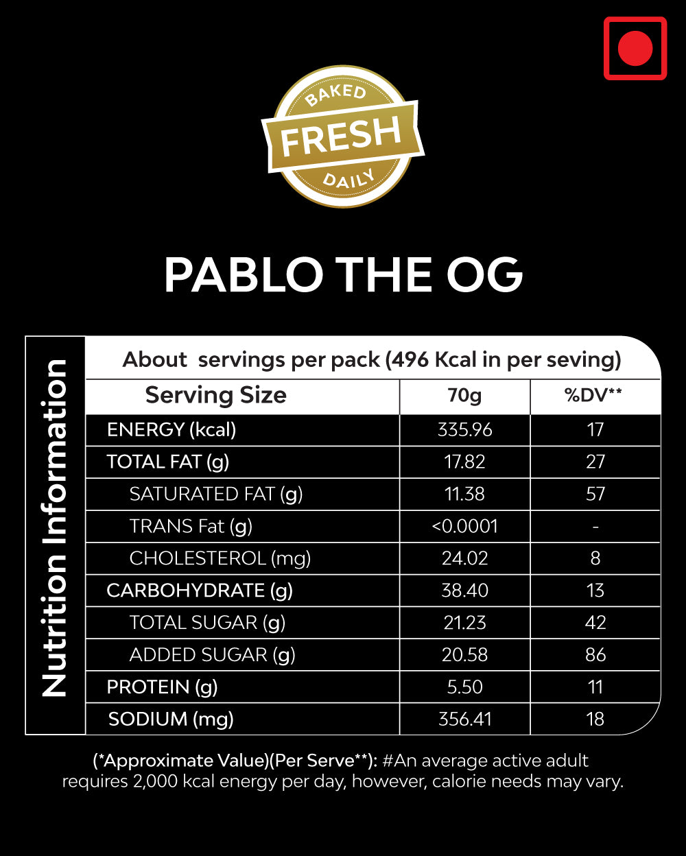 Pablo the OG (Rich oozy Dark & White Chocolate) - 100gm
