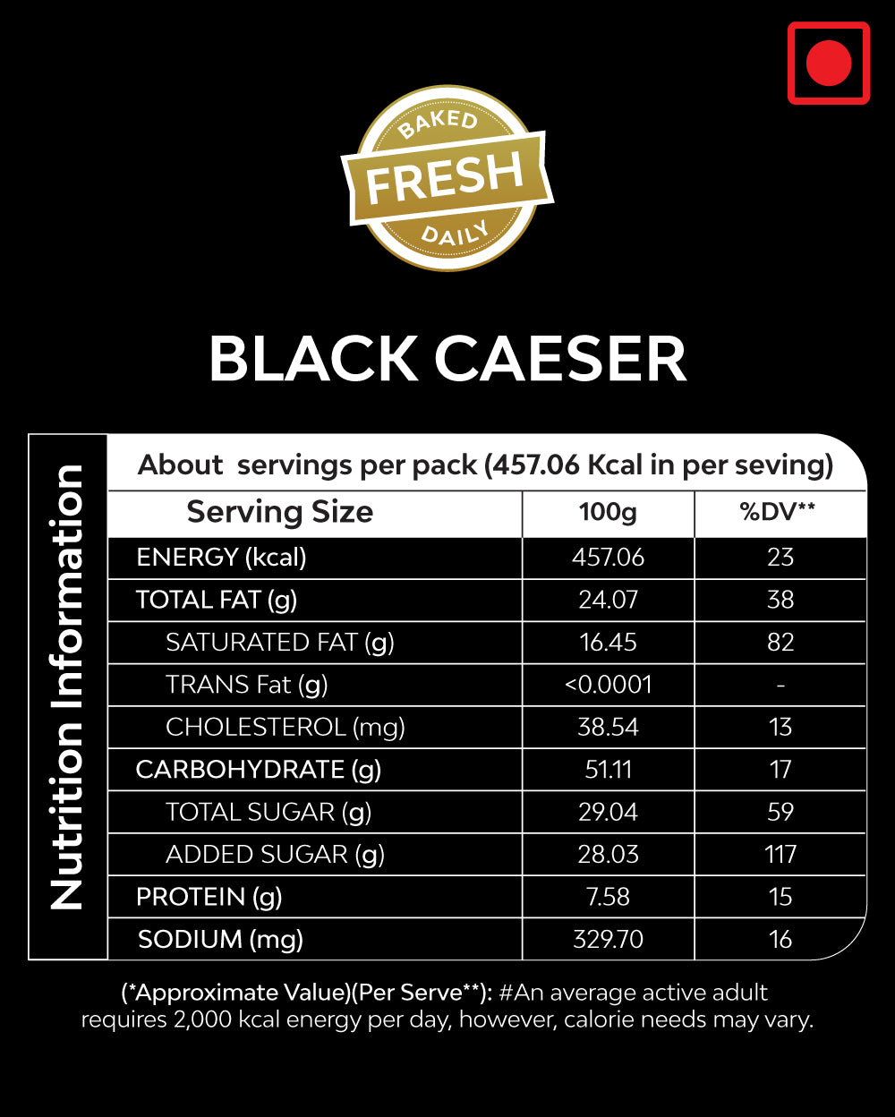 Black Caeser (Triple Chocolate Cookie) - 100gm